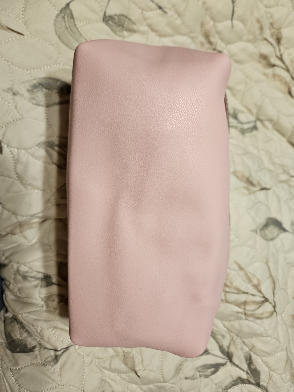 Pink Women's Cosmetic Pouch - Soft Faux Leather - Picture 3 of 6